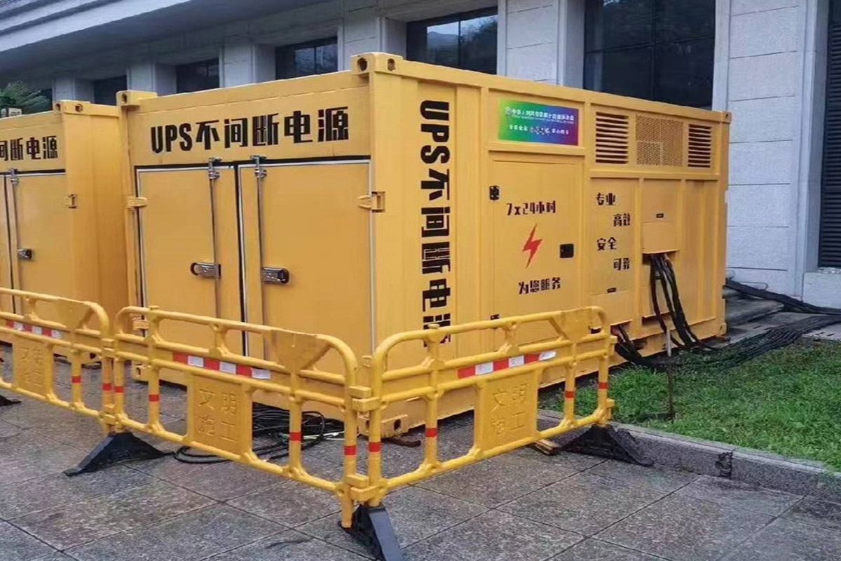 三沙发电机租赁施工现场